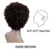 Pelucas afro rizadas cortas de 5 pulgadas con cabello 100%