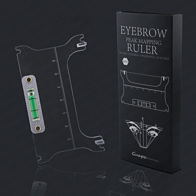 Guapa Professional Eyebrow Mapping Ruler Kit Microblading Eyebrow Ruler with