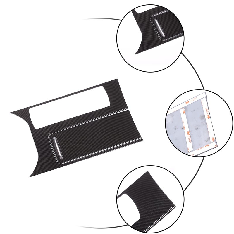 ABS Carbon Fiber Style Plastic Center Console Panel Cover Frame