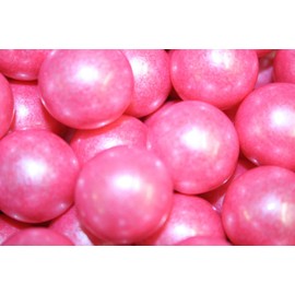 Bayside Candy 1" Large Gumballs - Colored Gumball Collection - Gumball Machine - Shimmer and Solid Colors (Shimmer Bright Pink/Pearl Pink Gumballs 1" Large, 1LB)
