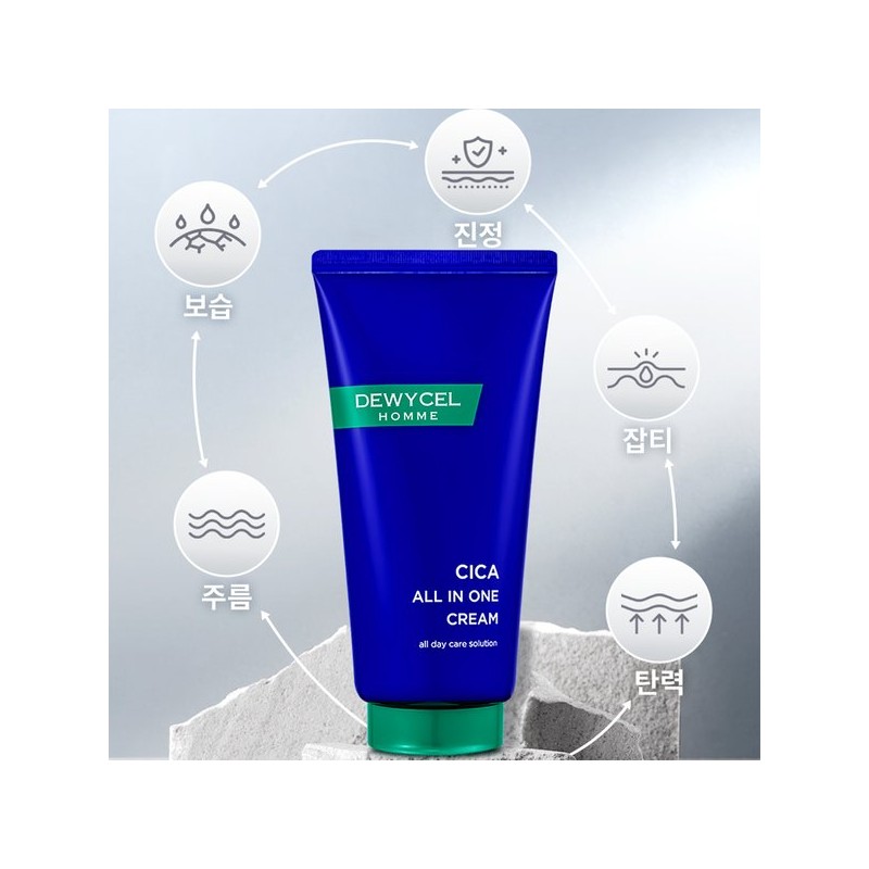 Dewycell 옴므 시카올인원 수분부스트 크림 대용량 150ml / 남자 진정보습올인원크림