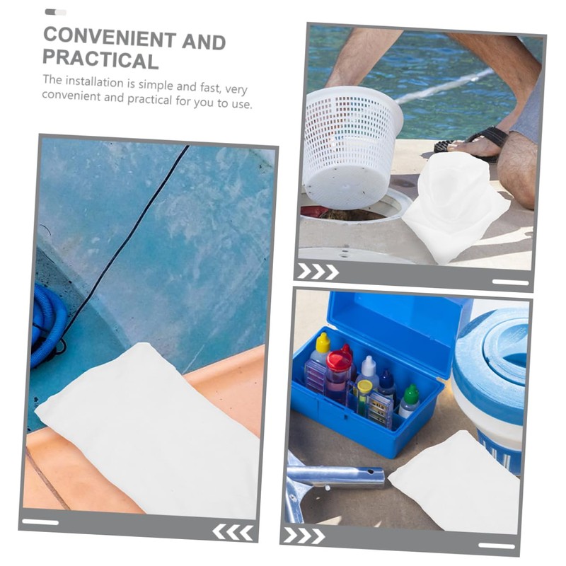 Levemolo 30pcs Pool Cleaning Socks Small Pool Skimmer Filters Compatible