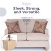 Btowin 4 inch Solid Wood Furniture Legs, 4Pcs Mid-Century Modern