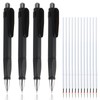 QTMMC 4 Pcs Extra Large Ballpoint Pens with 12 Refills