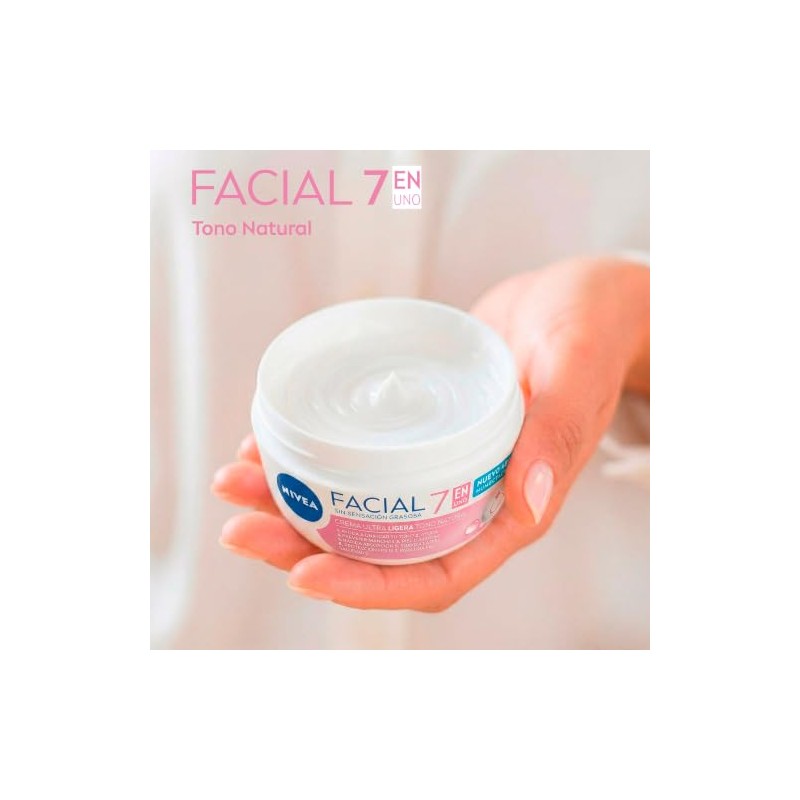 Nivea Cuidado Facial 7en1 Crema Ultra Ligera Tono Natural 375ML