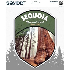 Squiddy Sequoia National Park - Vinyl Sticker Decal for Phone, Laptop, Water Bottle (3" Tall)