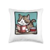 Cat Treats Lover Kitten Pet Book Reader Bookworm Cat Throw