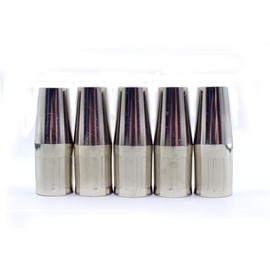 MIG GUN - Boquilla de gas KP3075-1-50F de 1/2" ID Flush compatible con Lincoln Electric Magnum PRO 100L Pro 175L y 100SG Pistolas de soldadura 5 unidades