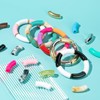 Craftdady 72 Pieces Curved Tube Beads Stretch Bracelet Making Acrylic