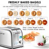 Lofter 2 Slicer Toaster with Bagel Function, Stainless Steel