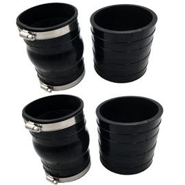 Upper Lower Rubber Coupler Exhaust Hose Bellows Compatible with OMC Volvo Penta 4.3 5.0 5.7