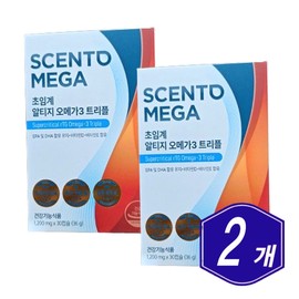 Nutrione Centomega Supercritical Altige Omega-3 Triple 30 Capsules x 2 Middle-aged Senior RTG Omega Three / 뉴트리원 센토메가 초임계 알티지 오메가3 트리플 30캡슐 x 2개 중년 시니어 RTG 오메가쓰리