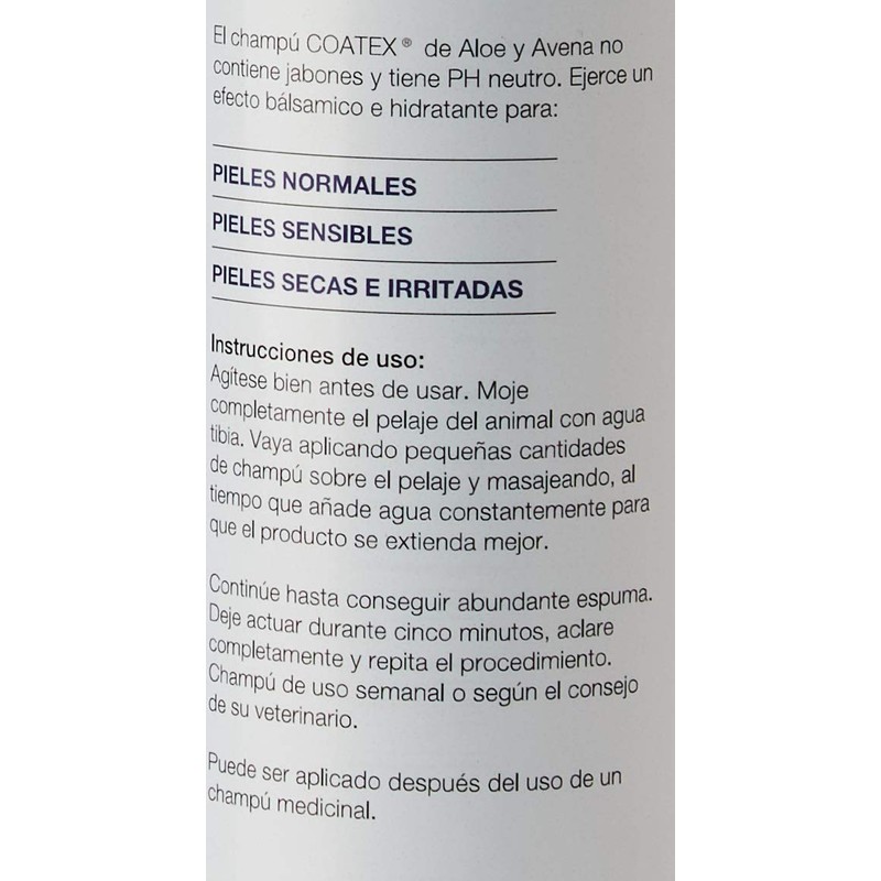 VetPlus Coatex Aloe and Oatmeal Shampoo - 500 ml