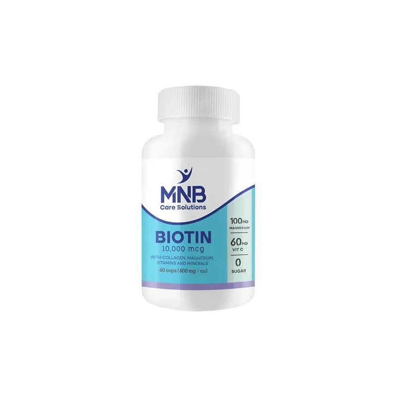 Kit Belleza Biotina 10,000 Mcg 60 Caps Sin Sabor Colágeno