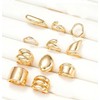11pcs Gold Chunky Rings Set for Women 14K Gold Plated