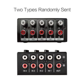 Stereo Mini Mixer, Mini Stereo Audio Mixer with 4-Channel RCA Inputs Separate Volume Controls Full Metal Shell