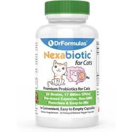 Drformulas Nexabiotic Probiotics for Cats Powder | Treats Diarrhea for Pets with