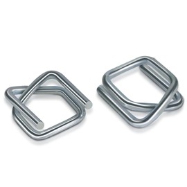 NVOYAJUAN Heavy Duty Galvanized Wire Buckle for 1/2" Width Cord Strapping (Pack of 100)-Wire Buckles with Galvanized Coating