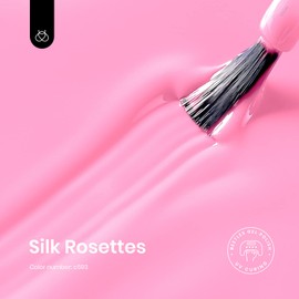 Beetles Gel Nail Polish, 1 Pcs 15ml Pink Gel Polish Solid Silk Rosettes Nail Art Soak Off Manicure Salon DIY Gel Nail Design Decoration