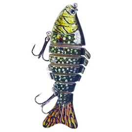 Fishing Hard Swim Bait | Hard Body Bass Fishing Swimming Bait,Professionals Freshwater Saltwater Perch Pike Angling Tool for Ponds, Streams, Lakes