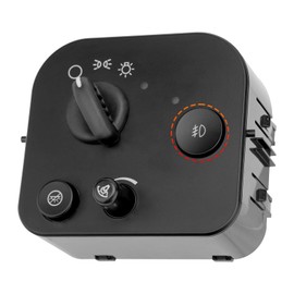 Headlight Lamp Dimmer Switch with Fog Light, Compatible with 02-09 Chevy Trailblazer GMC Envoy, 04-06 Buick Rainier, 02-04 Oldsmobile Bravada, Replaces# 25932632