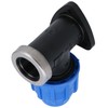 25mm x 3/4" MDPE Wall Elbow Outside Tap Fitting Threaded