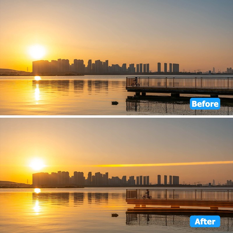 72mm Gold Streak Special Effect Lens Filter Anamorphic Filter for