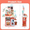 HOLYFUN Kids Kitchen Playset, Kitchen Set for Toddler with Sound