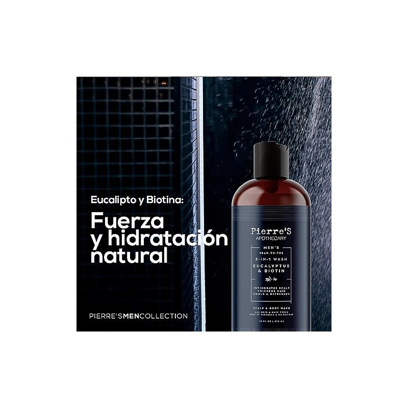 PIERRES APOTHECARY, PA Head To Toe 2in1 Wash Eucalyptus Biotin,