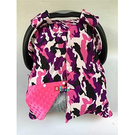 Rosy Kids Infant Carseat Canopy Cover 1pc Wind Proof Baby Car Seat Cover, Sunshade Cover, Boys and Girls, Fits Any Baby Car Seat, Color07NR03