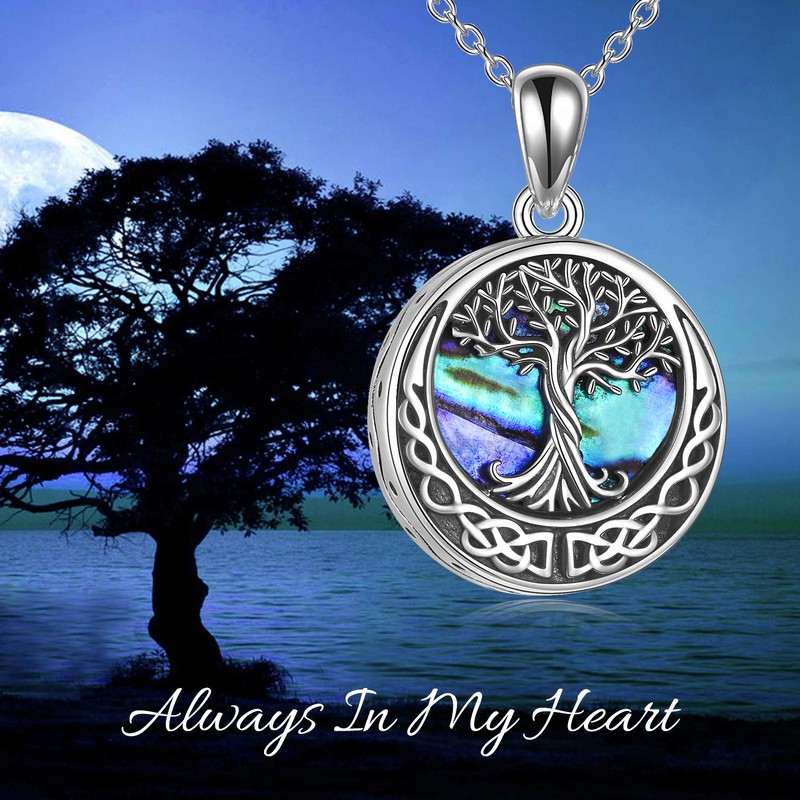 ONEFINITY Tree of Life Urn Necklaces for Ashes Sterling Silver