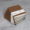 Notebook A6 Lined Leather Pack of 6 Hardcover Notebooks Thick