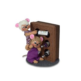 Annalee Wine Cellar Mice, 3 inch Collectible Figurine