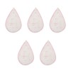 5pcs 6403 Curve Ruler Set Multifunctional Plastic Curve Pattern Ruler