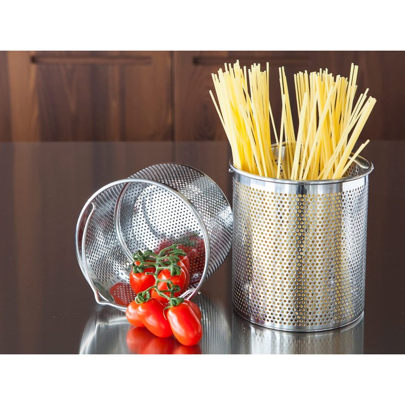 H&H Alessandro Borghese The Luxury Simplicity Basket, Stainless Steel, Steel,
