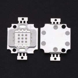 LEDGUHON 10W High Power LED Chip Purple UV Light Emitter Components Diode COB LED Module Ultra Violet Lamp Bead DIY Illumination (1050mA/9-11V/400-405nm)