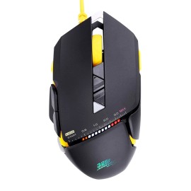 James Donkey 325S Gaming Mice USB Wired Mouse with Adjustable (325S Black)