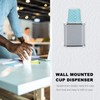 Bathroom Cup Dispenser 3 oz Countertop：Disposable Paper Cup Holders Compact