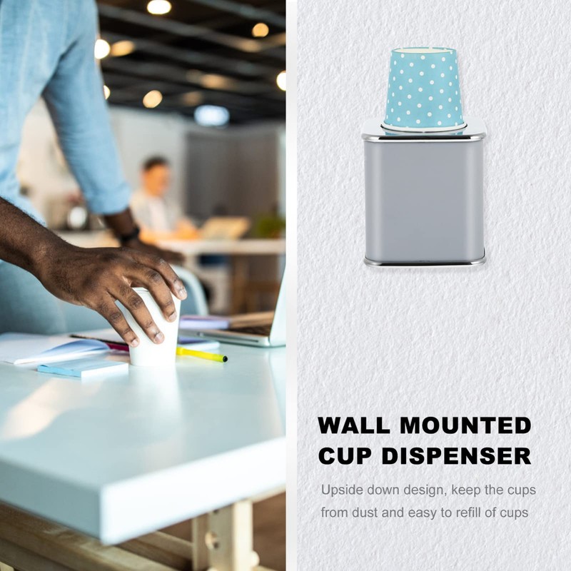 Bathroom Cup Dispenser 3 oz Countertop：Disposable Paper Cup Holders Compact