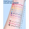Erinde Delineador Líquido Waterproof, Larga Duración & Alta Pigmentación,#D06 Azul