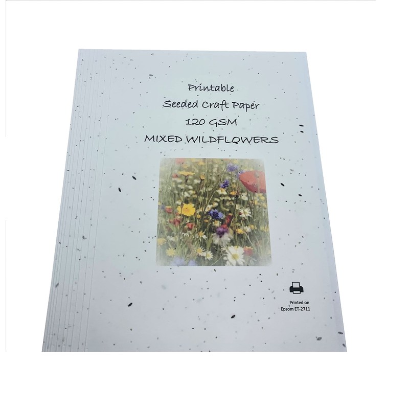 A4 Seeded Craft Printer Paper Wildflower Seeds 120GSM Printable Plantable