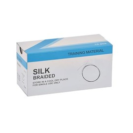 Silk Suture Thread (Pack of 12) for Medical Students, Doctors, Dentists, Nurses and Veterinarians (4/0 USP)