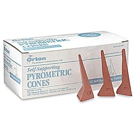 Self-Supporting Cone 06 Pyrometric Cones For Monitoring Ceramic Kiln Firings (Pkg/25)