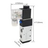 Baomain 6 Space Pneumatic Solenoid Valve 4V210-08 AC 24V Single