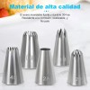 Juego De Boquillas Para Pasteles Acero Inoxidable 10 Piezas