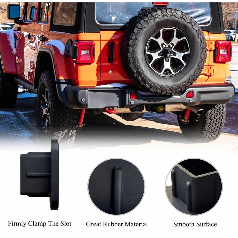 Swono Trailer Hitch Covers Crocodile Orange Eyes 2 inch Hitch