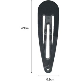 20 Pack Hair Clips, 2 Inch Metal Hair Clips, Kids Barrettes Girls' Hair Accessories, Barrettes Women Metal Snap Hair Clips Accessories Non-Slip Black