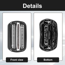 32B Shaving Head Compatible with Braun Series 3, Shaving Head for Braun S3, 32b Compatible with Braun Razor Head Replacement Parts Comes with 1 Cleaning Cloth and 1 Cleaning Brush