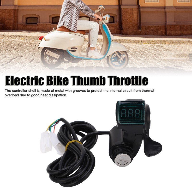 48V 1000W Motor Controller Thumb Throttle Electric Bike Bicycle Scooter