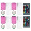 3W RGB LED Light Bulb Lamp with Remote Control for